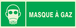PANNEAU MASQUE A GAZ LUMINESCENT 330X120MM TALIAPLAST - 636411