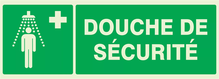 PANNEAU DOUCHE DE SECURITE LUMINESCENT 330X120MM TALIAPLAST - 636413
