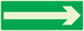 PANNEAU FLECHE (SECOURS) LUMINESCENT 330X120MM TALIAPLAST - 636419