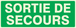 PANNEAU SORTIE DE SECOURS LUMINESCENT 330X120MM TALIAPLAST - 636432