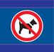 Interdit aux chiens d-sign 100x100mm TALIAPLAST - 637205