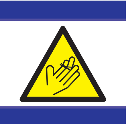 PANNEAU DANGER, ATTENTION A VOS MAINS D-SIGN 100X100MM TALIAPLAST - 637302