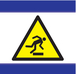 PANNEAU DANGER RISQUE DE TREBUCHEMENT D-SIGN 100X100MM TALIAPLAST - 637307