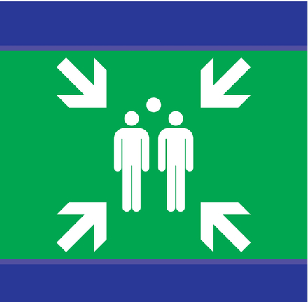 PANNEAU POINT DE RASSEMBLEMENT D-SIGN 100X100MM TALIAPLAST - 637407