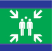 PANNEAU POINT DE RASSEMBLEMENT D-SIGN 100X100MM TALIAPLAST - 637407