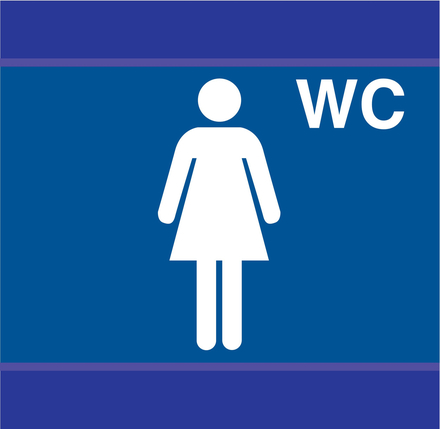 PANNEAU TOILETTES DAMES D-SIGN 100X100MM TALIAPLAST - 637633