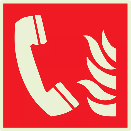 TELEPHONE A UTILISER EN CAS D'INCENDIE LUMIN. 200x200mm TALIAPLAST - 638103
