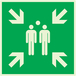 POINT DE RASSEMBLEMENT APRES EVACUATION LUMIN.200X200mm TALIAPLAST - 638403