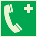 PANNEAU TELEPHONE D'URGENCE LUMINESCENT 200X200MM TALIAPLAST - 638404