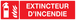 PANNEAU EXTINCTEUR D'INCENDIE 200X52MM TALIAPLAST - 720101