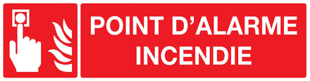 PANNEAU POINT D'ALARME INCENDIE 200X52MM TALIAPLAST - 720103