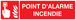 PANNEAU POINT D'ALARME INCENDIE 200X52MM TALIAPLAST - 720103
