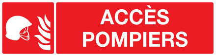 PANNEAU ACCES POMPIERS 200X52MM TALIAPLAST - 720105