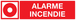 PANNEAU ALARME INCENDIE 200X52MM TALIAPLAST - 720106