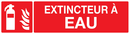 PANNEAU EXTINCTEUR A EAU 200X52MM TALIAPLAST - 720108