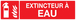 PANNEAU EXTINCTEUR A EAU 200X52MM TALIAPLAST - 720108