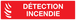 PANNEAU DETECTION INCENDIE 200X52MM TALIAPLAST - 720114