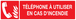 PANNEAU TELEPHONE A UTILISER EN CAS D'INCENDIE 200X52MM TALIAPLAST - 720126
