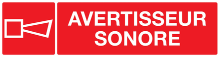 PANNEAU AVERTISSEUR SONORE 200X52MM TALIAPLAST - 720127