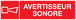 PANNEAU AVERTISSEUR SONORE 200X52MM TALIAPLAST - 720127