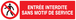 PANNEAU ENTREE INTERDITE SANS MOTIF DE SERVICE 200X52MM TALIAPLAST - 720206