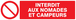 Panneau adhésif INTERDIT AUX NOMADES ET CAMPEURS 200X52MM TALIAPLAST - 720211