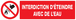 PANNEAU INTERDICTION D'ETEINDRE AVEC DE L'EAU 200X52MM TALIAPLAST - 720213
