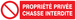 PANNEAU PROPRIETE PRIVEE CHASSE INTERDITE 200X52MM TALIAPLAST - 720216