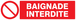 PANNEAU BAIGNADE INTERDITE 200X52MM TALIAPLAST - 720218