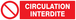 PANNEAU CIRCULATION INTERDITE 200X52MM TALIAPLAST - 720220