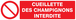 PANNEAU CUEILLETTE DES CHAMPIGNONS INTERDITE 200X52MM TALIAPLAST - 720221