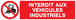 PANNEAU INTERDIT AUX VEHICULES INDUSTRIELS 200X52MM TALIAPLAST - 720228
