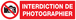 PANNEAU INTERDICTION DE PHOTOGRAPHIER 200X52MM TALIAPLAST - 720231