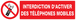 INTERDICTION D'ACTIVER DES TELEPHONES MOBILES 200x52mm TALIAPLAST - 720233