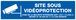 Panneau adhésif SITE SOUS VIDEOPROTECTION 200X52MM TALIAPLAST - 720237