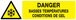 DANGER, BASSES TEMPERATURES CONDITIONS DE GEL 200x52mm TALIAPLAST - 720308