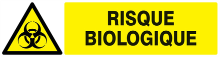 PANNEAU DANGER, RISQUE BIOLOGIQUE 200X52MM TALIAPLAST - 720317