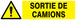 PANNEAU DANGER SORTIE DE CAMIONS 200X52MM TALIAPLAST - 720319