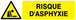 PANNEAU DANGER RISQUE D'ASPHYXIE 200X52MM TALIAPLAST - 720329