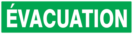 PANNEAU EVACUATION 200X52MM TALIAPLAST - 720405