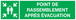 PANNEAU POINT DE RASSEMBLEMENT APRES EVACUATION 200X52MM TALIAPLAST - 720407