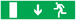 PANNEAU EVACUATION SORTIE BAS GAUCHE 200X52MM TALIAPLAST - 720425