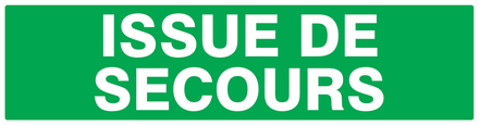 PANNEAU ISSUE DE SECOURS 200X52MM TALIAPLAST - 720431