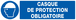 PANNEAU CASQUE DE PROTECTION OBLIGATOIRE 200X52MM TALIAPLAST - 720503
