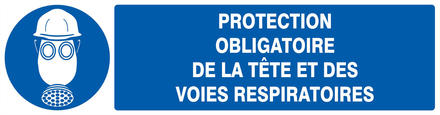Protection obligat. tete/voies respiratoires 200x52mm