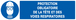 Protection obligat. tete/voies respiratoires 200x52mm