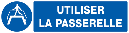 PANNEAU UTILISER LA PASSERELLE 200X52MM TALIAPLAST - 720511