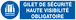 PANNEAU GILET DE SECURITE HAUTE VISIBILITE OBLIGAT. 200X52MM TALIAPLAST - 720513