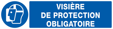 PANNEAU VISIERE DE PROTECTION OBLIGATOIRE 200X52MM TALIAPLAST - 720514