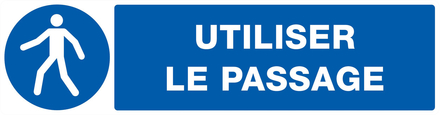 PANNEAU UTILISER LE PASSAGE 200X52MM TALIAPLAST - 720523